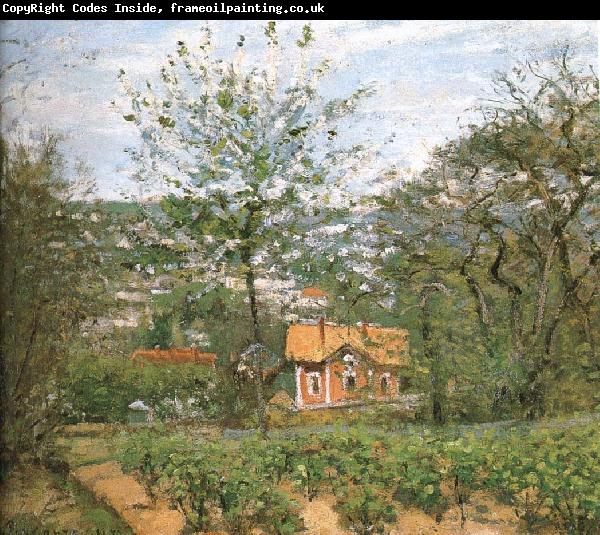 Camille Pissarro Hut villages